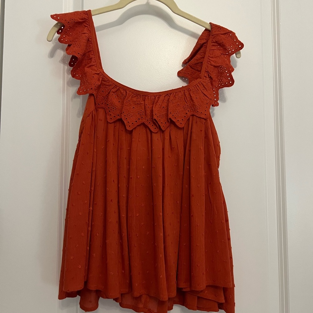 Dry Goods Boutique Ruffle Tie Back Top